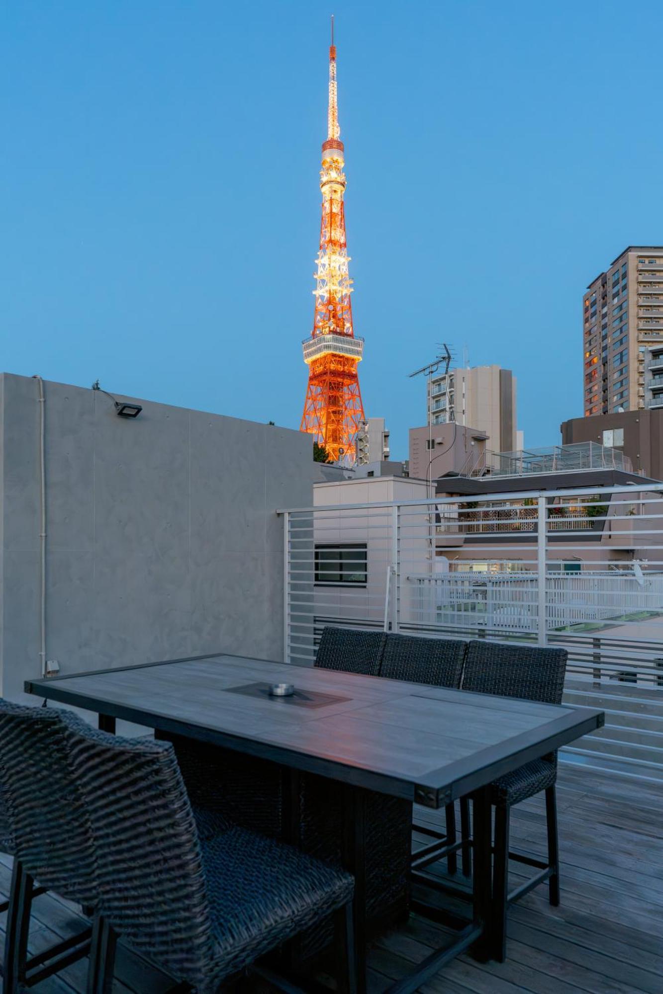 Azabu Modern House The Tokyo Tower Can Be Seen From The Villa 500M2 Exteriör bild
