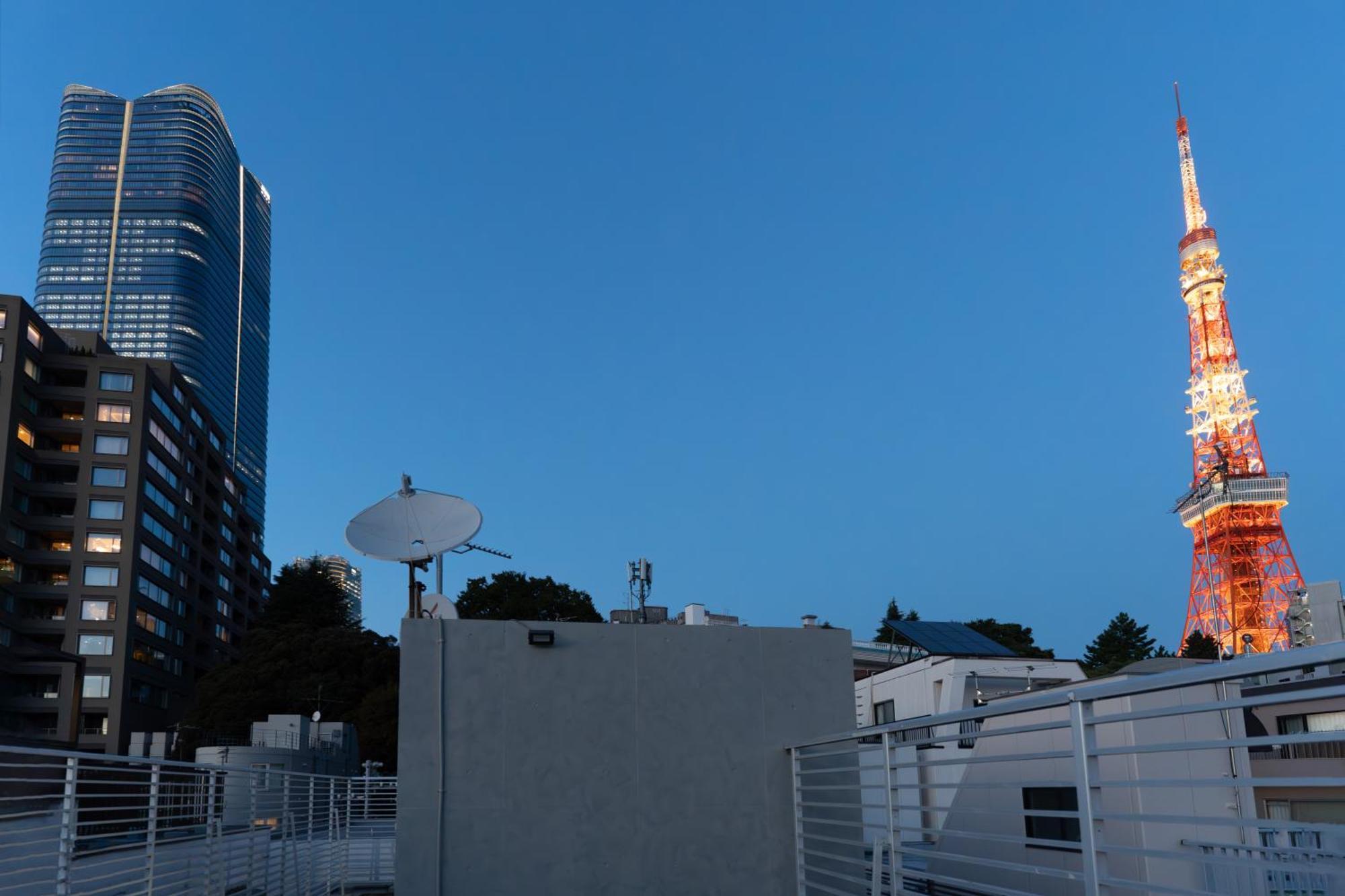 Azabu Modern House The Tokyo Tower Can Be Seen From The Villa 500M2 Exteriör bild