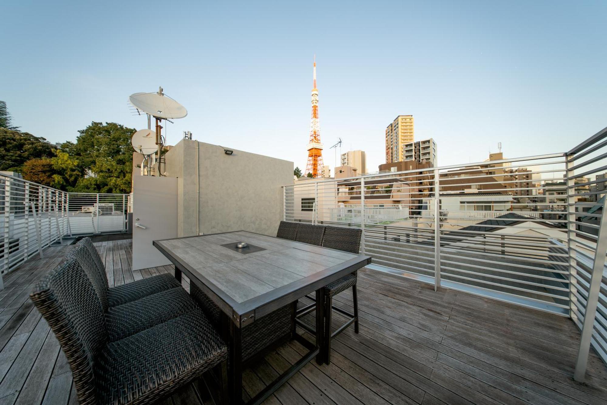 Azabu Modern House The Tokyo Tower Can Be Seen From The Villa 500M2 Exteriör bild
